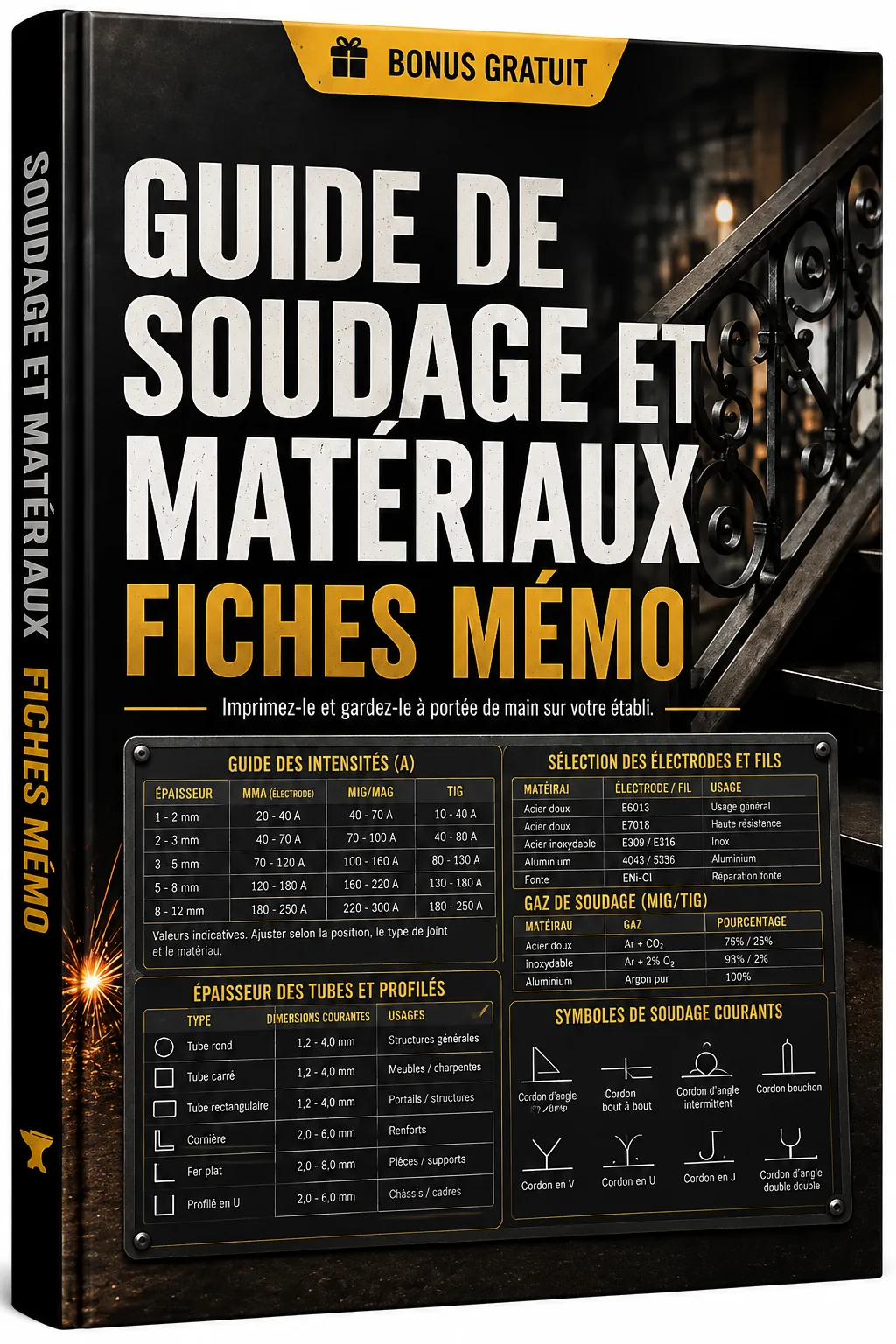 Fiches mémo soudure et matériaux — couverture du bonus