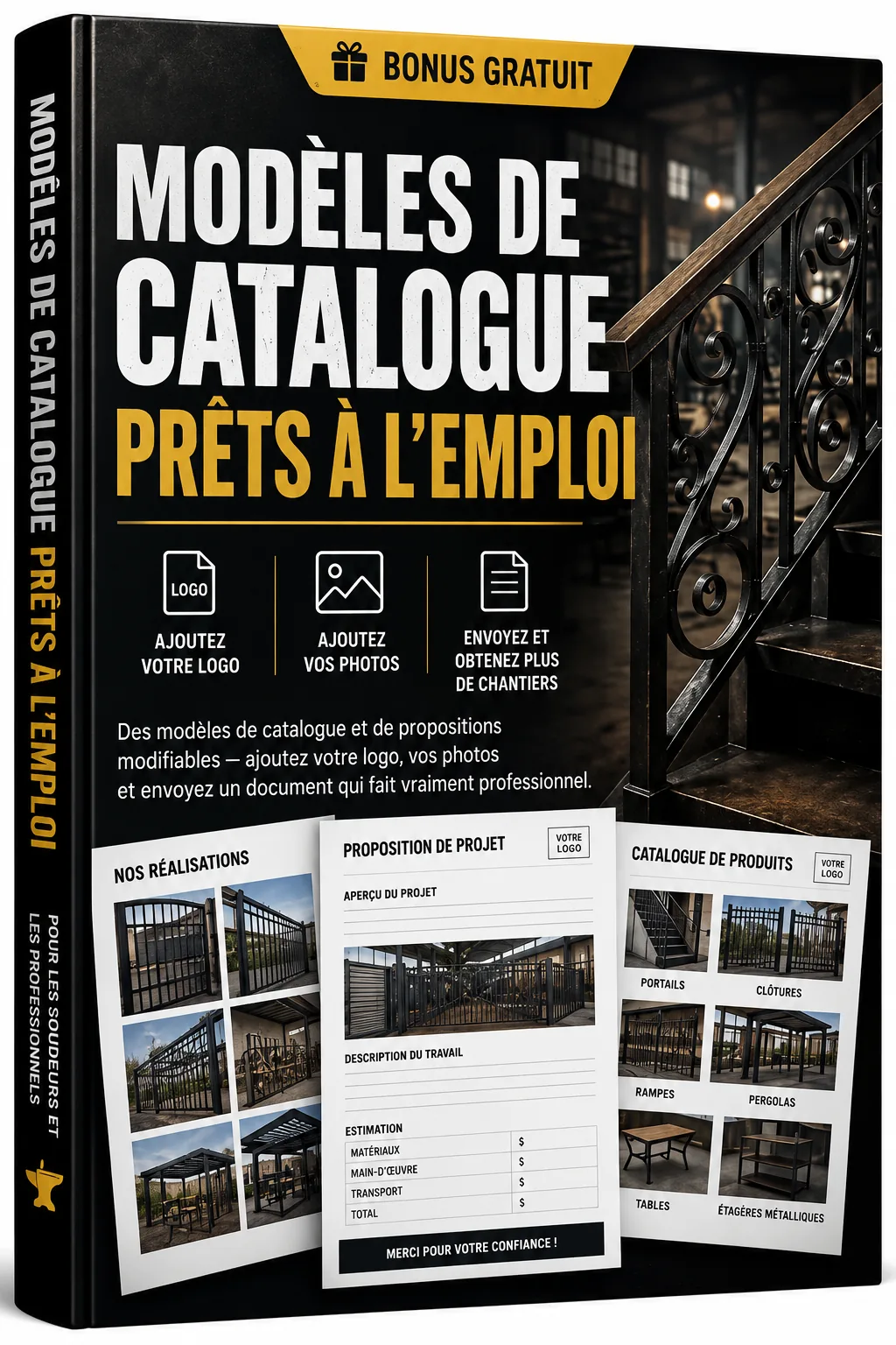 Modèles de catalogue prêts à envoyer — couverture du bonus